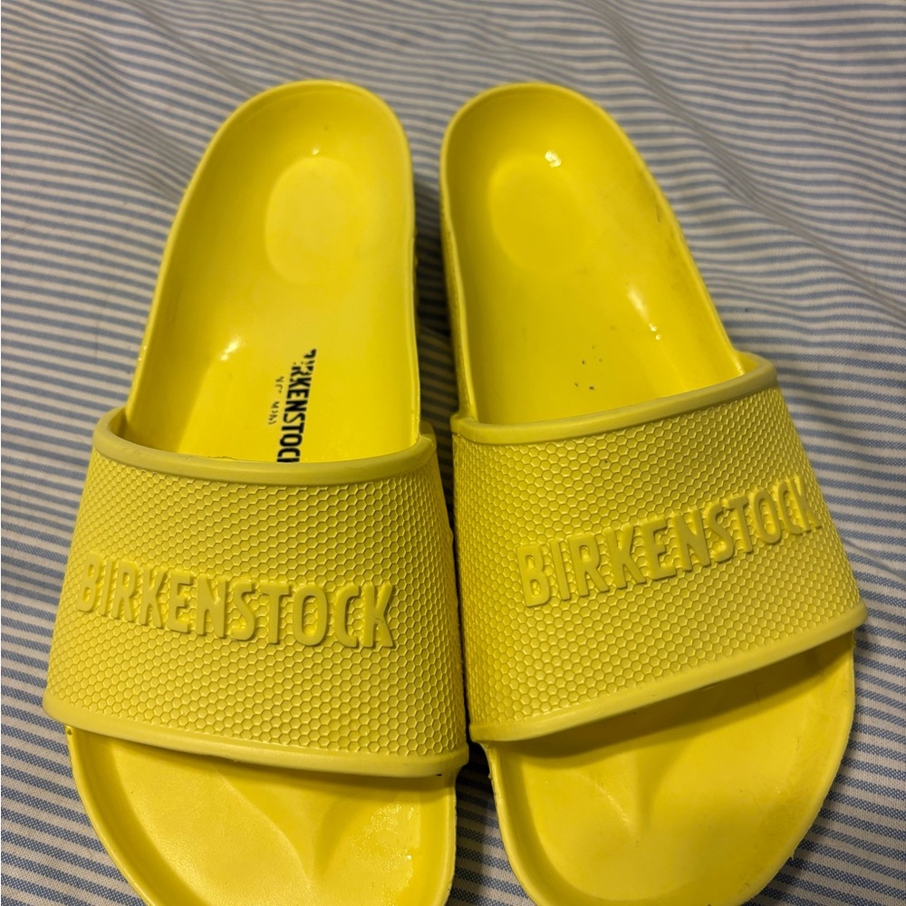Birkenstock Bright Yellow Slides
